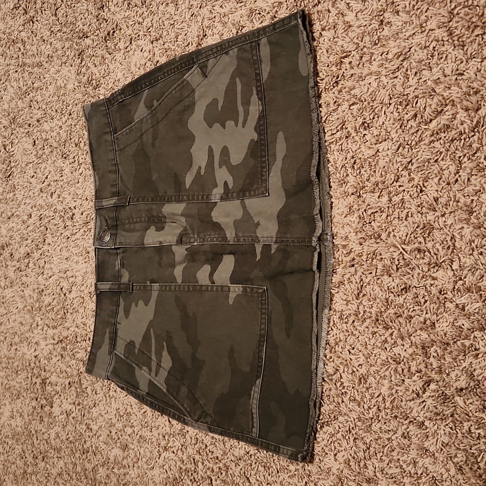 Aeropostale 100% Cotton Camo Hi-Rise Skirt